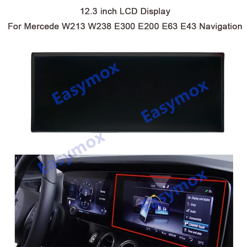 12.3 Inch LCD Display LA123WF1(SR)(01) For Mercede Benz W213 W238 E300 E200 E63 E43 Navigation Screen A2138100815
