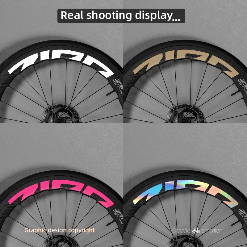 مناسبة لشارات عجلة دراجة الطريق ZIPP 454NSW الدقيقة وعجلة ألوان متعددة متاحة