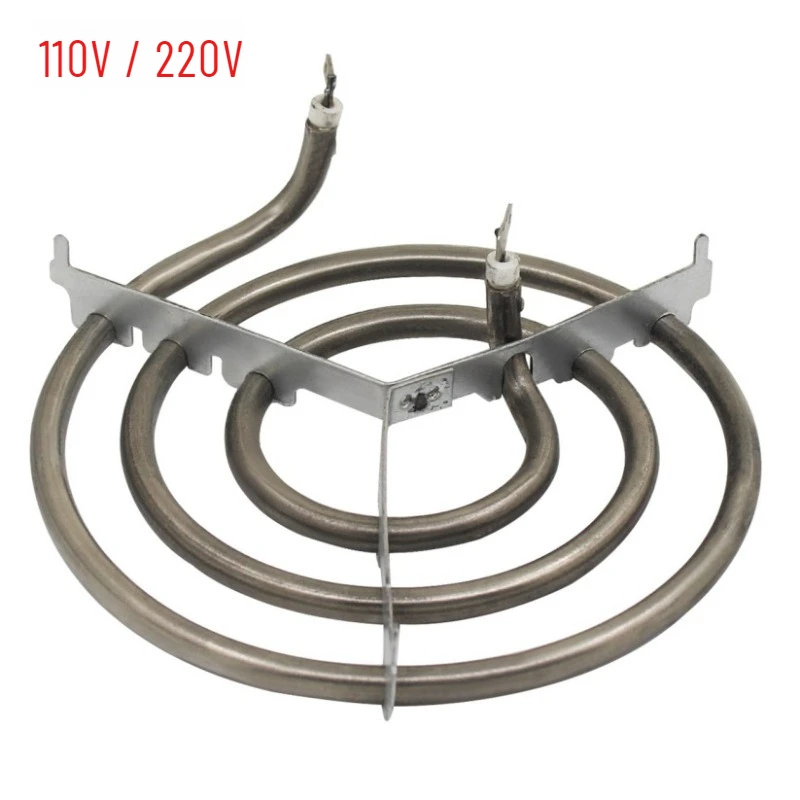 1000W Cooktop Stove Burner Heating Element for Oven Stainless Steel Electric Coil Spiral Burners Surface Heating Tube 110V 220V