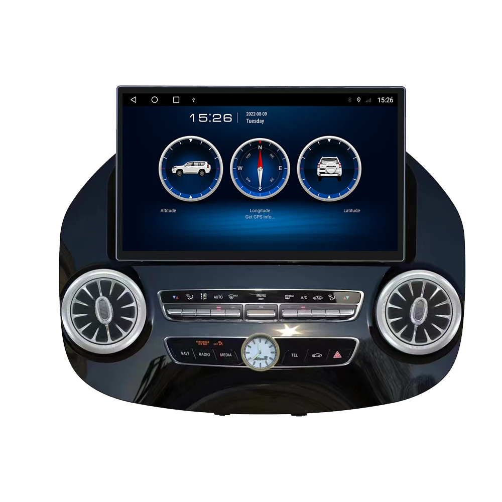 13.3 Inch for Vito W447 2014-2021 Auto Touch Screen Multimedia Player Android 13  Navi Car Radio Head Unit