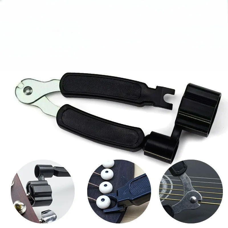 Wooden Guitar String Changing Tool Installation Winding Machine Multifunctional Set of String Cutters String Cutters