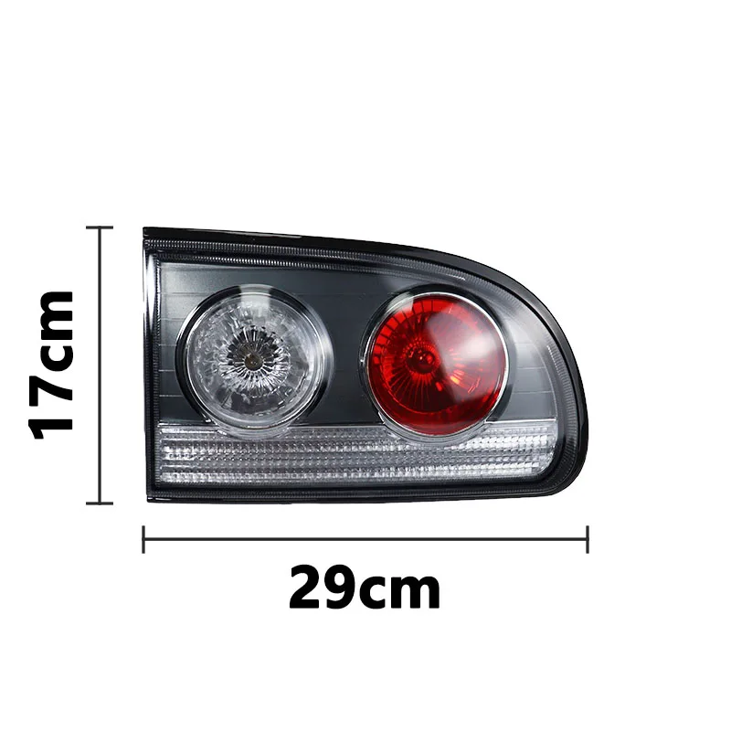 Luz trasera de advertencia para Mitsubishi Delica L400, lámpara trasera exterior/interior negra con bombillas, piezas de automóvil