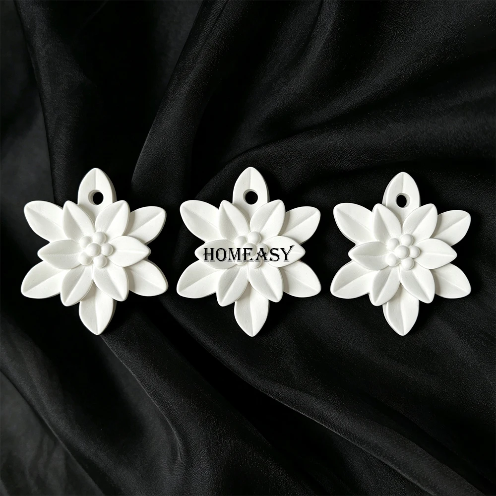 Gypsum Aroma Plaster Hanging Pendant Long Lasting Essential Oil Diffuser Car Wardrobe Air Freshener Home Decor Wedding Gift