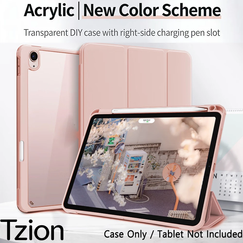 

Fashion Case for IPad 2025 11th A16 Generation Case for IPad 10th 10.9 A2696 A2757 A2777 with Pencil Slot Cover