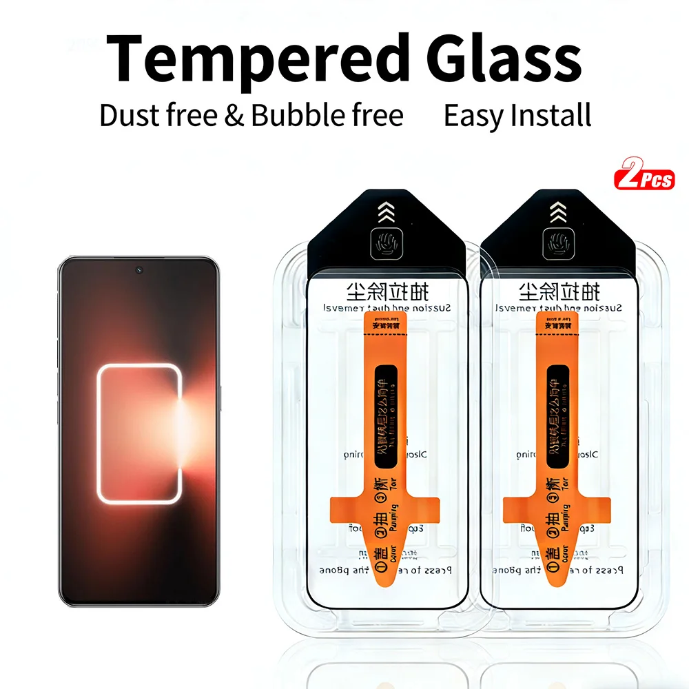 2Pcs Tempered Glass…