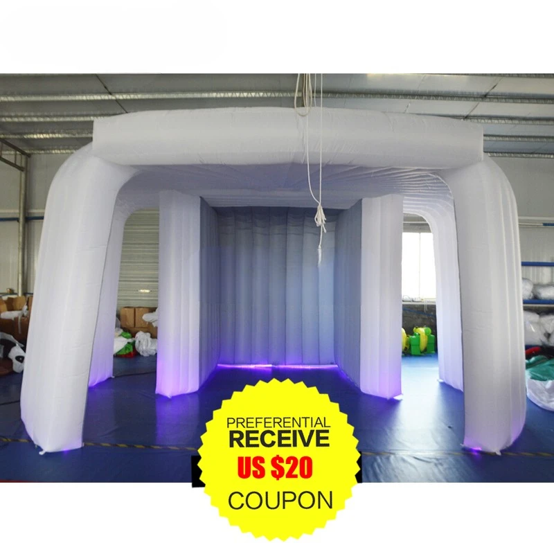 Tent & Photo Booth Inflatable Photo Booth Combination  Wall & Inflatable Sofa For Wedding Party