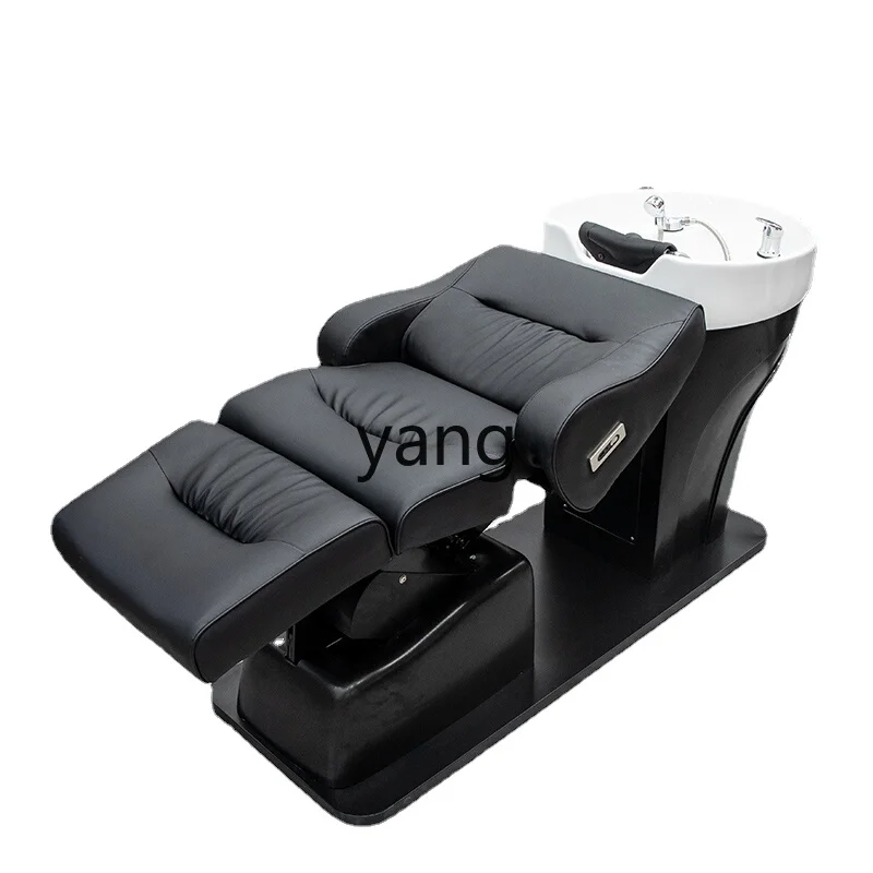 

CX Electric Lifting Barber Shop Shampoo Chair Special Hairdressing Half Lying Ceramic Deep Basin Flushing