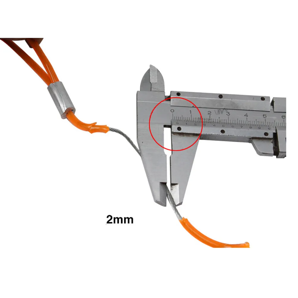 Motorbike Disc Lock Cable Orange Coiled Lightweight Theft Deterrent Suitable for Motorcycles Scooters Bicycles view 4
