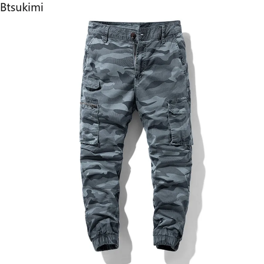 2025 New Men's Camouflage Cargo Pants Vintage Loose Casual Pants Men Outdoor Tactical Tranning Trousers Joggers Pants Streetwear