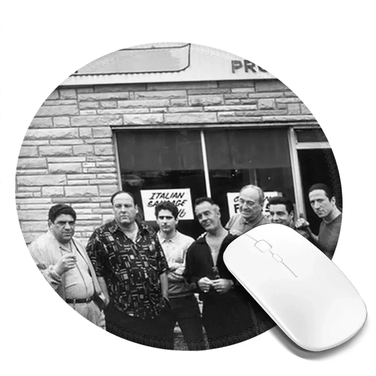 The Sopranos Family Round Mouse Pad Computer Keyboard Mouse Mat Gaming Laptop Desk Mat Office Accessories Table Mats