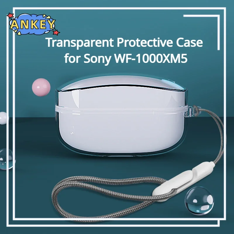 for Sony WF-1000XM5 Case Protective Transparent Clear TPU Covers 1000XM5 WF1000XM5 Bluetooth Earphone Shell Headphone Portable