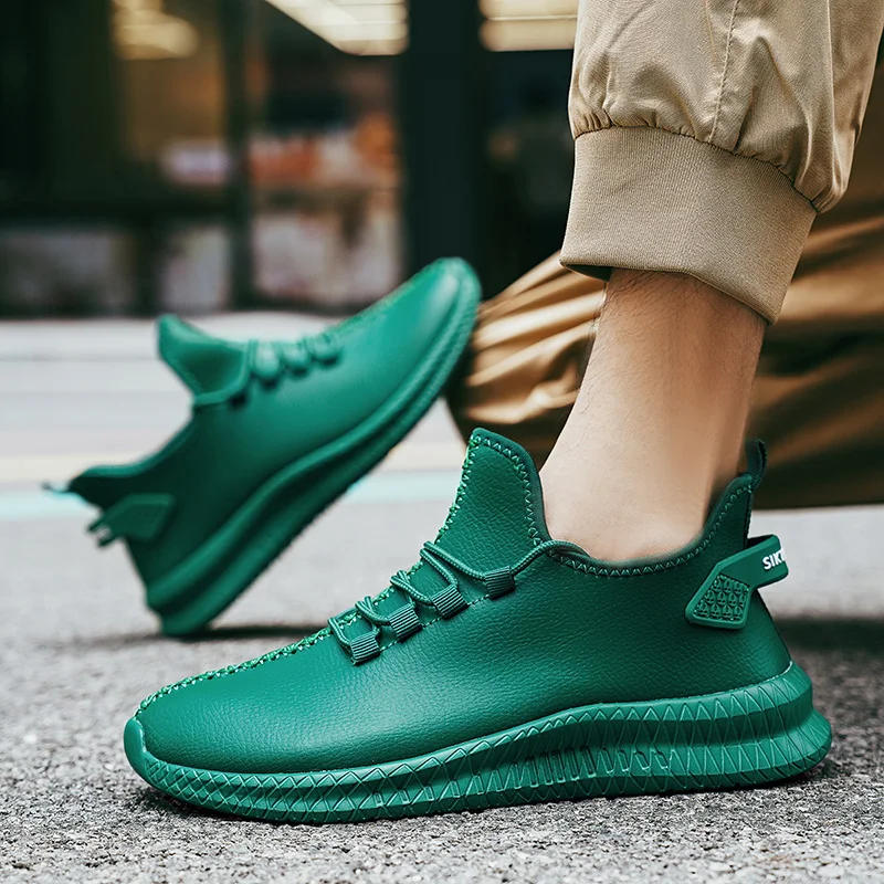 Big Size 47 Green Men's Running Shoes Comfortable Lightweight Sneakers Man Outdoor Non-slip Casual Sports Shoes For Men Trainers