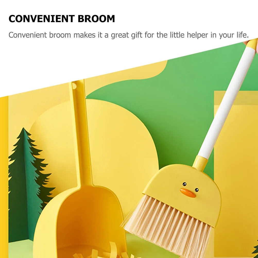 Children\'s Household Toy Broom Cartoon Small Cleaning Tool Pretend Play Cleaning Tool Kids Plastic Cleaning Tool Children