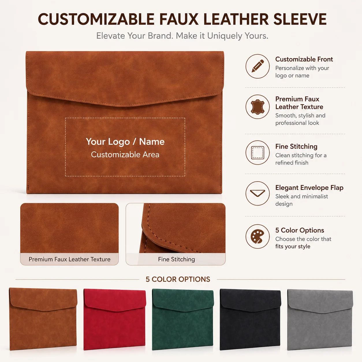 맞춤형 A4 가죽 파일 가방 (서신, 공식 문서, 자료 - Leatherwork Bag 리뷰 및 가격