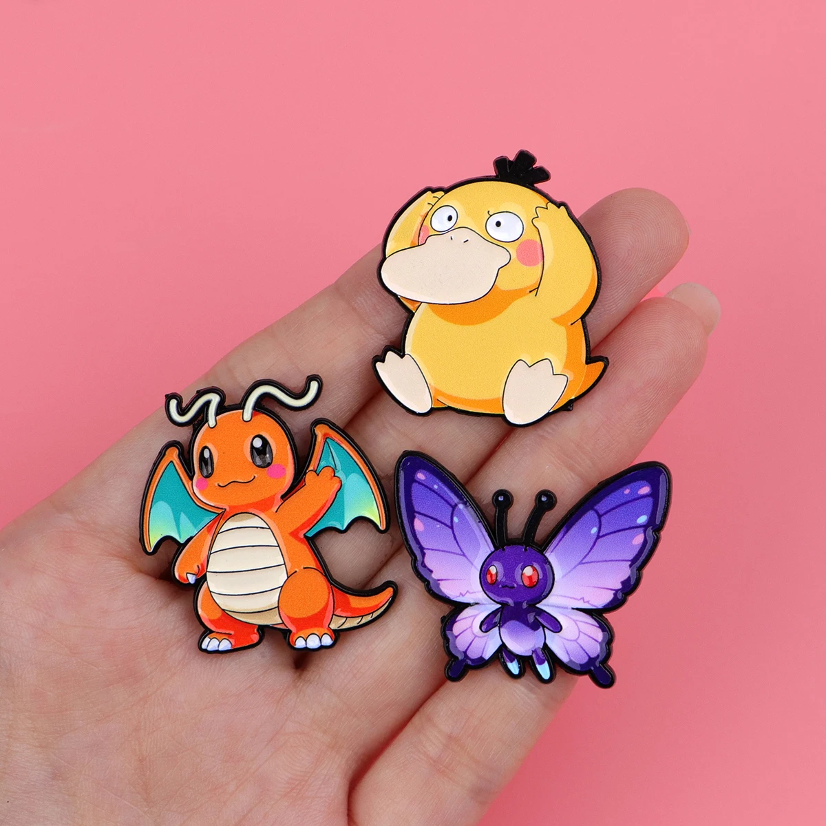 لطيف شخصيات كرتونية المينا دبابيس الكرتون الحيوانات بروش التلبيب شارة بدبوس على ظهره الملابس والاكسسوارات هدايا مجوهرات الأزياء #5