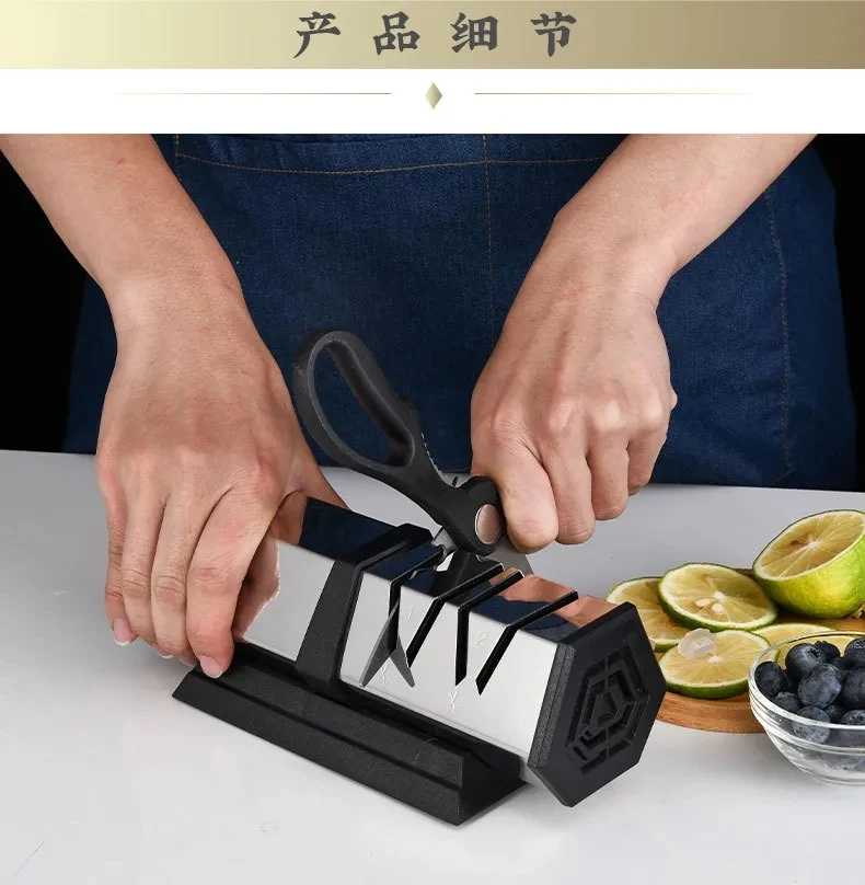 2023 Electric Knife Sharpener Automatic Adjustable Rechargable Kitchen Knives Scissor Home Fast Sharpening Kitchen Tools Grinder