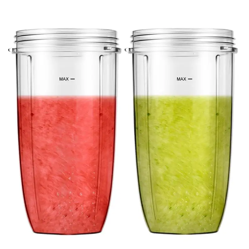 Vasos de repuesto extraíbles para licuadora Nutribullet, vasos de 32 onzas compatibles con licuadoras Nutri Bullet 600W/900W (paquete de 2)