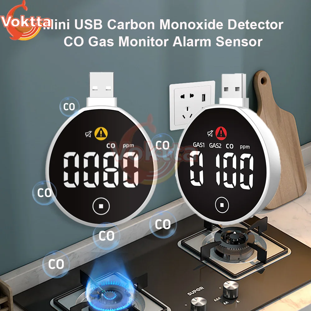 

Мини-USB детектор угарного газа CO газовый монитор датчик сигнализации ЖК-сенсорный экран детектор качества воздуха домашняя охранная сигнализация