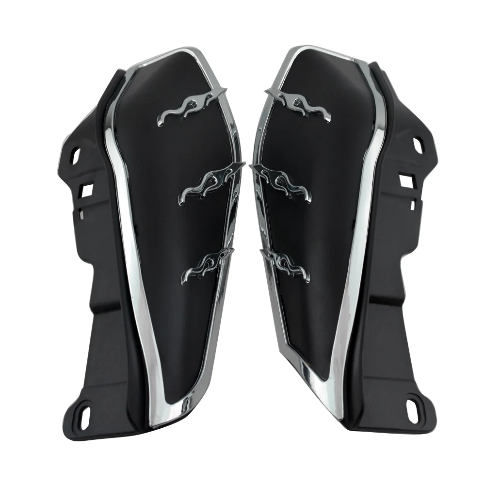 For Harley Touring Street Glide FLHX 2009-2016 2015 2014 2013 2012 11 Motorcycle Chrome Heat Shield Mid-Frame Air Deflector Trim