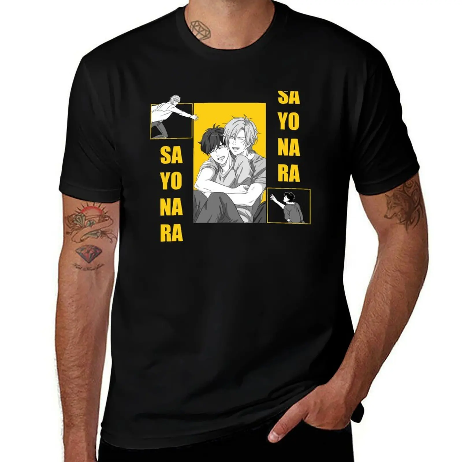 

Футболка Banana Fish Ash and eiji, футболки для мужчин, белая футболка, мужская повседневная футболка
