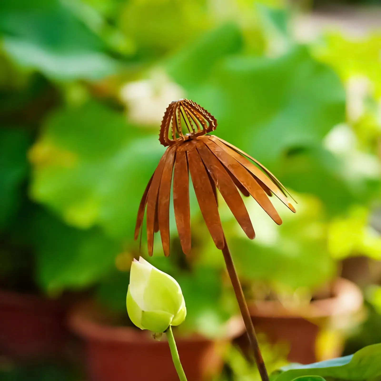 

Декоративные садовые колышки 30 дюймов, металлические, с эффектом ржавчины, для украшения сада, двора, газона, патио, веранды, дорожек и пешеходных проходов