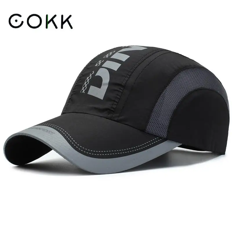 

COKK Baseball Cap Women Men Summer Outdoor Sports Sunscreen Breathable Mesh Quick drying Sunshade Hat Snapback Youth Cap Female