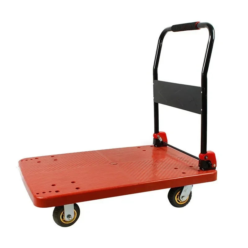 Multi-functional trolley pull flatbed cart folding trolley household truck trailer
