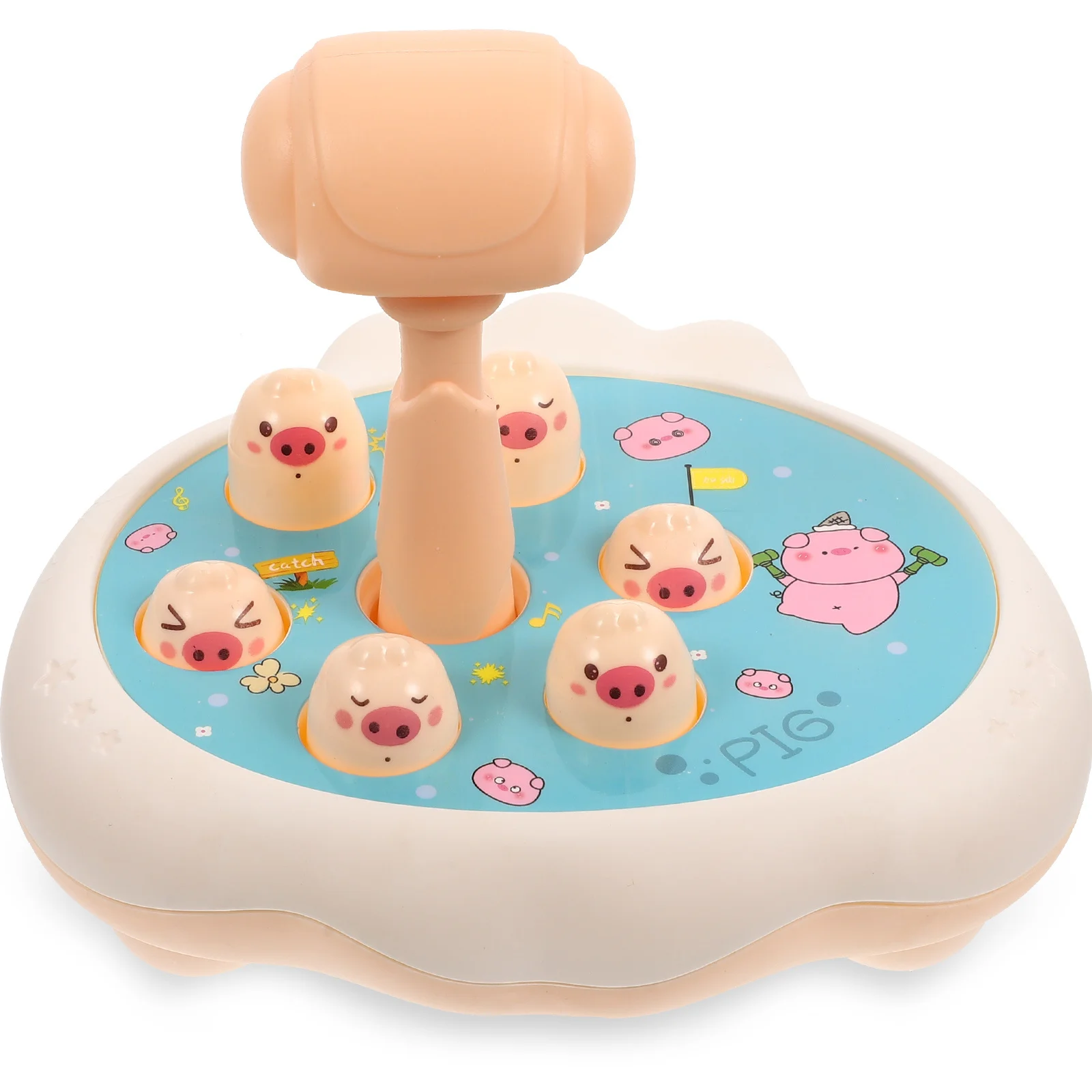 ชุดของเล่นเด็ก 1 ชุด ของเล่นตีไม้การ์ตูน สีสันสดใส ของเล่นตีบนโต๊ะ ของเล่นเสริมพัฒนาการเด็กเล็ก