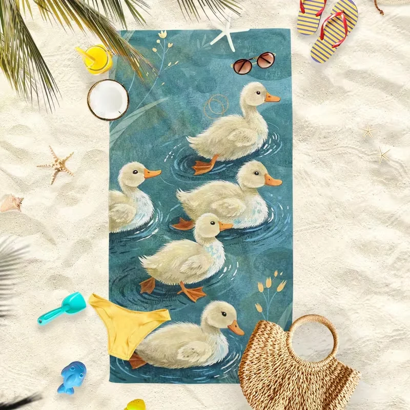 Cute Black Cat Surrounded Vibrant Flowers Beach Towel Sand Resistant Towel Lovely Pet Print Cat Lover Gift Beach Pool view 3