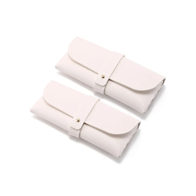 KAMMPT PU Leather Glasses Cases Women Fashion Portable Eyeglasses Storage Pouch Trendy Stylish Design Sunglasses Protective Bag