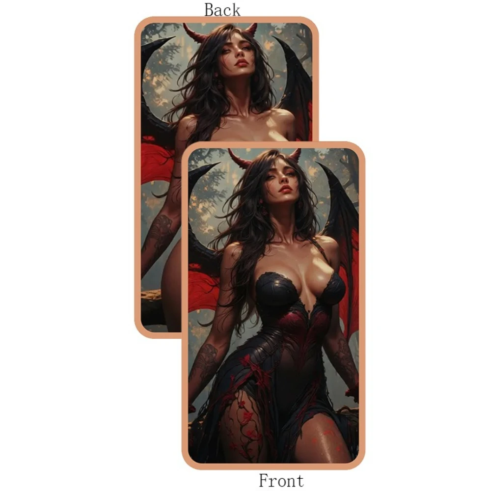 1 Oz .999 Fine Copper Bar Succubus Demon with Horns & Wings Pure Copper Fantasy Art Bullion Bar Collection Gifts