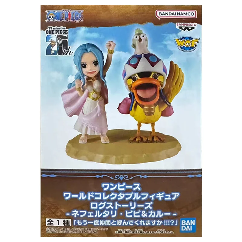 Bandai Banpresto One Piece WCF Log Stories Nefeltari Vivi & Karoo 7Cm Anime Original Action Figure Model Toy Gift Collection