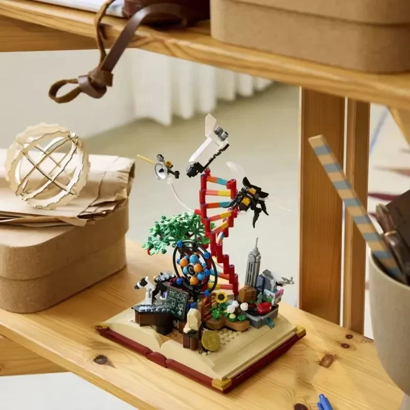 2025 Nueva serie creativa STEM, el conocimiento es el modelo de potencia, juguete de ensamblaje, regalo de cumpleaños y Navidad para niños