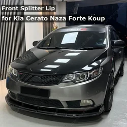 for Kia Cerato Naza Forte Koup TD Front Bumper Lip Spoiler Splitter Diffuser 2008 2009 2010 2011 2012 Tuning Bodykit Accessories