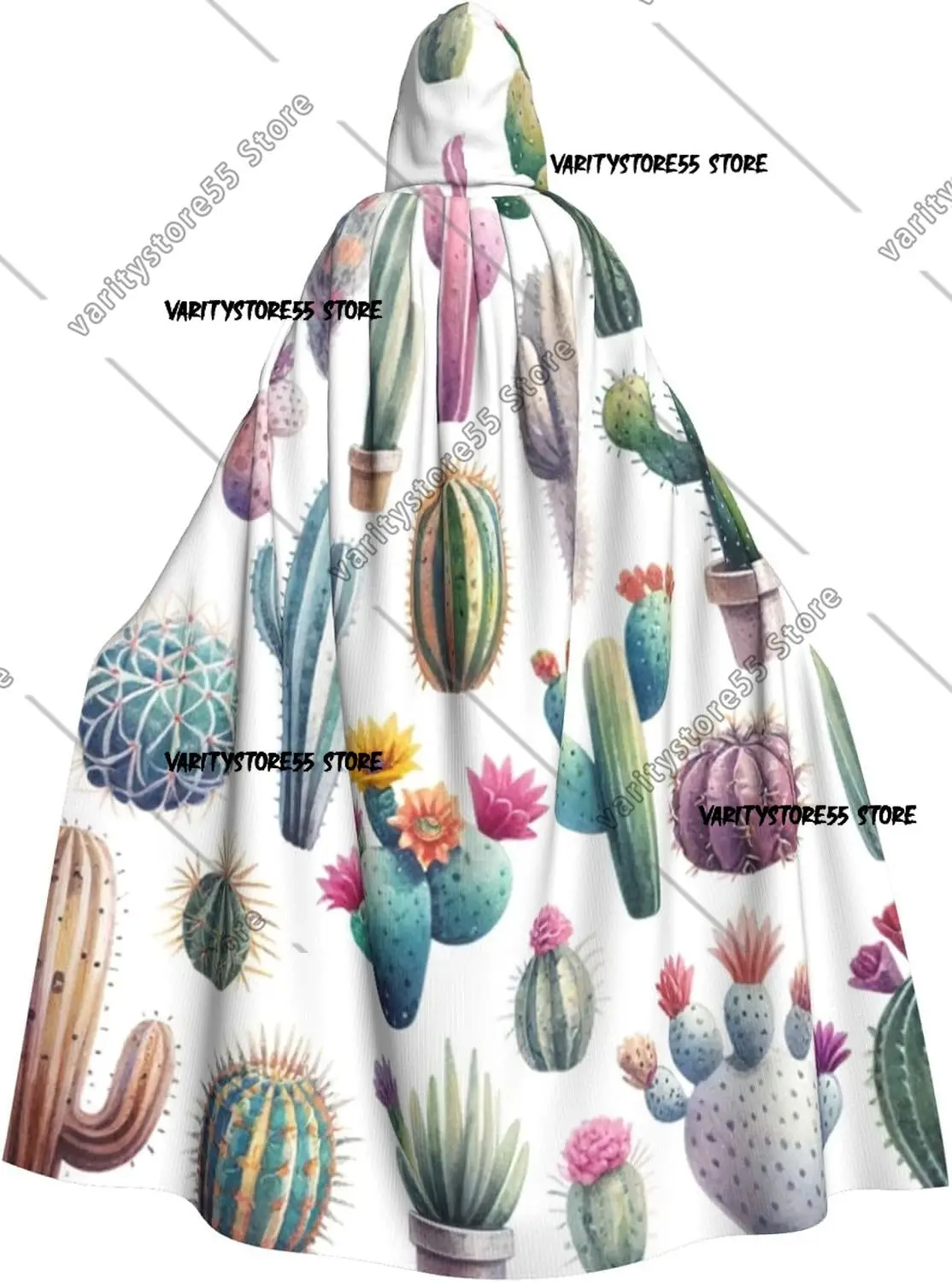 

Пустынный кактус, суккуленты, накидка с капюшоном для взрослых, костюм на Хэллоуин, плащ с капюшоном