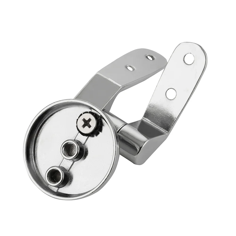 Zinc Alloy Toilet Seat Hinge Flush Toilet Cover Mounting Connector Toilet Lid Hinge Mounting Fittings Replacement Parts