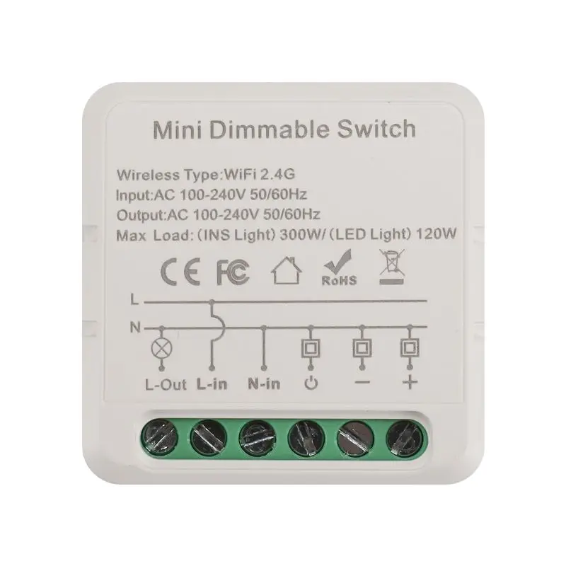 modulo-de-interruptor-dimmer-inteligente-tuya-wifi-n96r-1-unidade--suporta-controle-de-2-vias-compativel-com-alexa-e-google-home