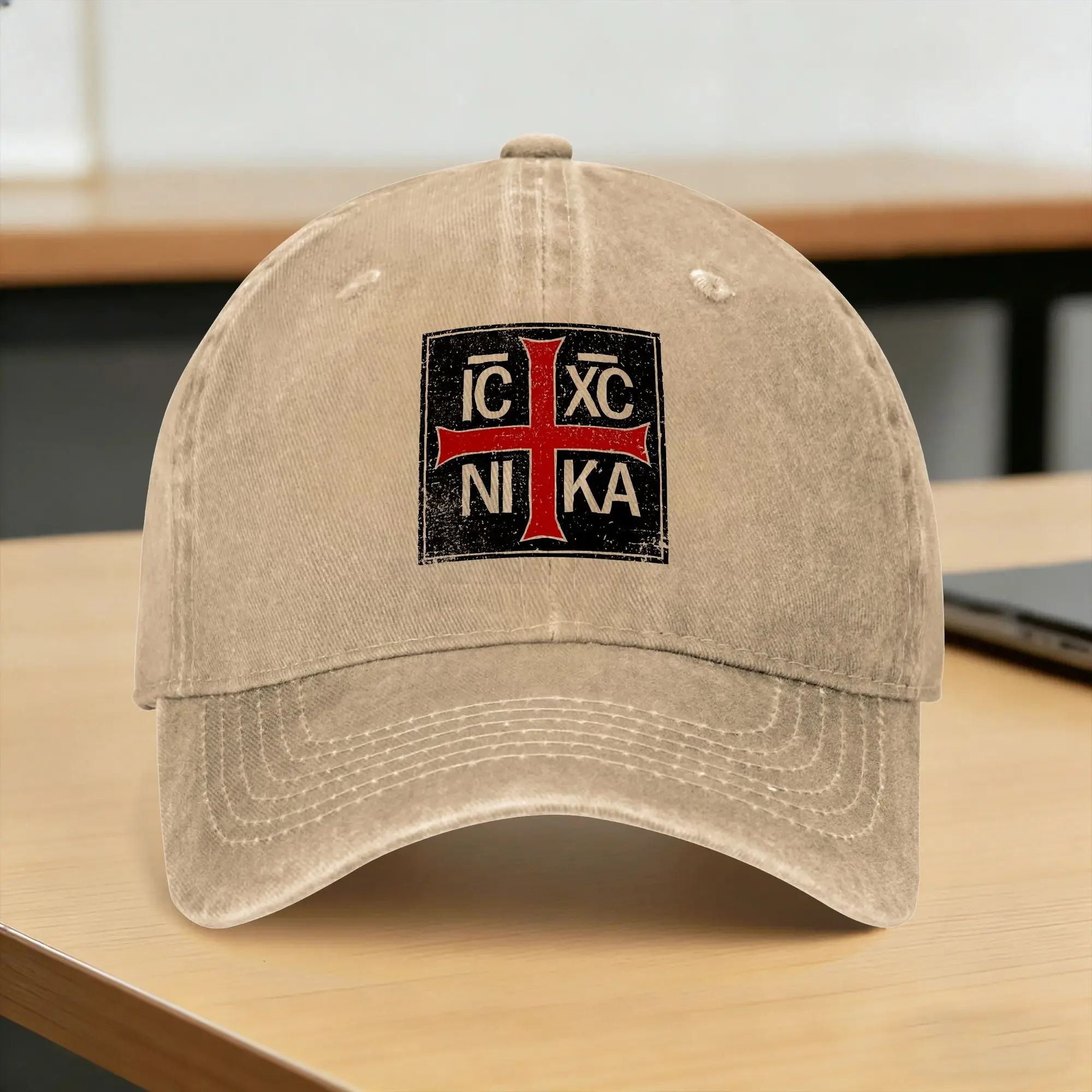 Casquette de baseball décontractée Jesus Conquers Ic Xc Nika pour femmes et hommes, idéale pour l'été, la course, style hippie, casquette de camionneur, streetwear, casquette de baseball anti-UV