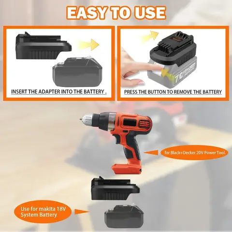 DMiotech 10 st svarta plastskruvar kolborstehållare lock hölje motor elektrisk borste gänga 19 mm ytterdiameter 15 invändig diameter 8 mm höjd 8 best sales Black Decker-delar - №4