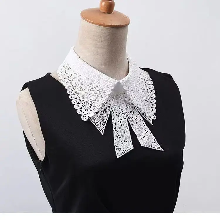 Embroidered butterfly collar, elegant and fashionable shirt, single collar, versatile decoration, detachable fake collar