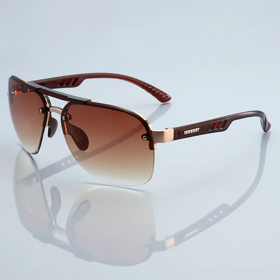 موضة خمر التدرج طيار النظارات الشمسية الرجال النساء الصيد القيادة رجل العلامة التجارية الفاخرة مصمم نظارات شمسية ريترو UV400 نظارات
