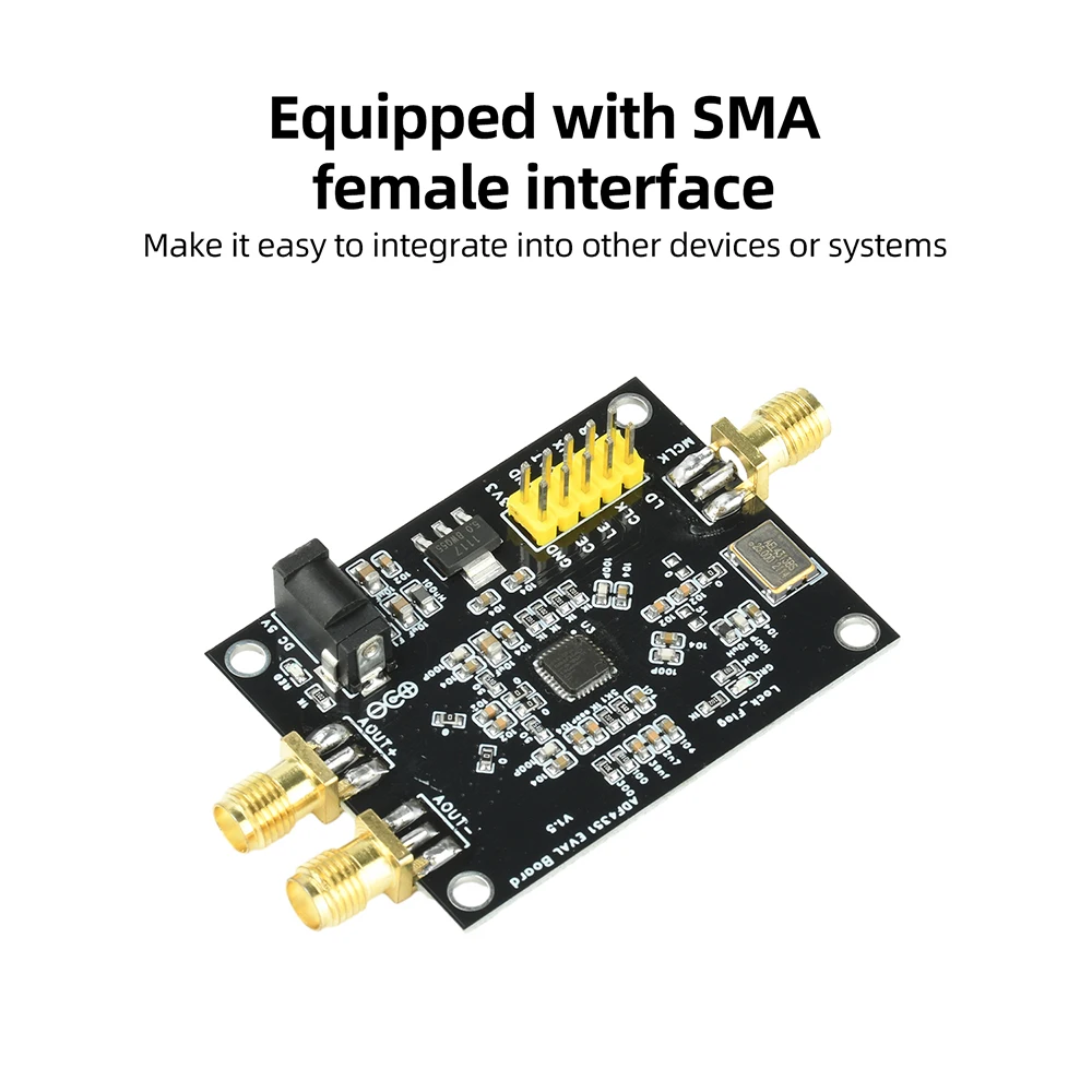 ADF4351 Signal Generator Module 35M-4.4GHz PLL RF Signal Source Development Board SMA RF Phase-Locked Loop Board Module