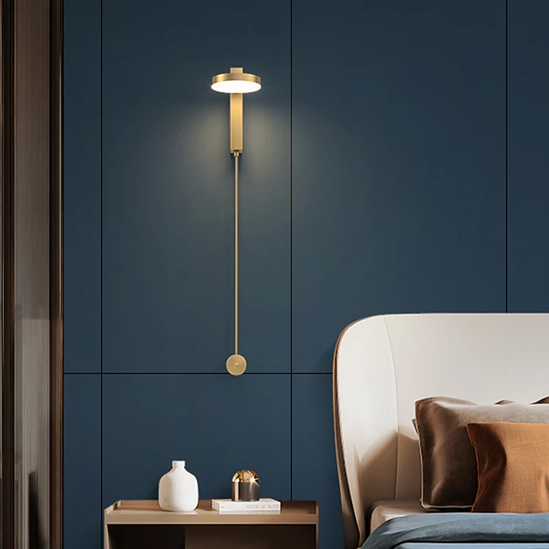 

Nordic Minimalist Rotatable Wall Lamp Living Room Aisle Corridor Bedroom Bedside Reading Decorative Led Lighting