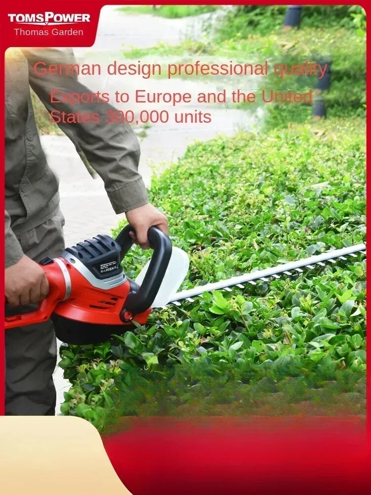 

220V Thomas Europe Corded Hedge Trimmer with 22-Inch Dual-Action Blade and Ergonomic Grip