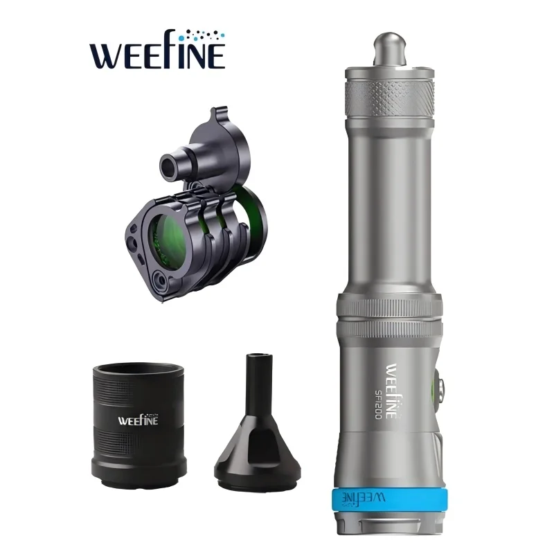 Weefine WF095 (WF079 Smart Focus 1200-Lumen Flashlight+WFA61 Snoot Lens+WFA62 Multi-Color Filter) SF1200 Diving Fill Light