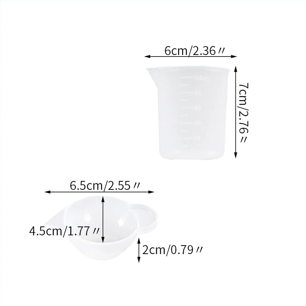 50/100Pcs 40ML Disposable Cups Dispenser Plastic Cup for DIY Epoxy Resin Jewelry Making Accessories