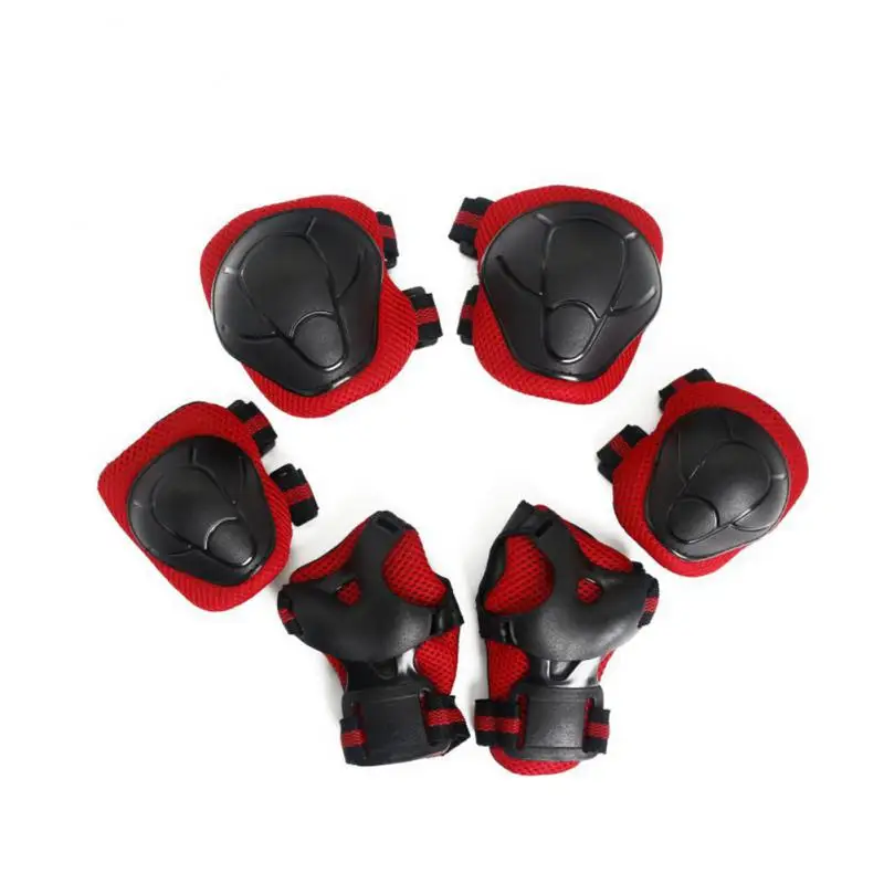 6Pcs Kid Protective Gear Safety Set With Wrist Guard Elbow Pads Knee Pads For Roller Skates Cycling Bike Skateboard Sports