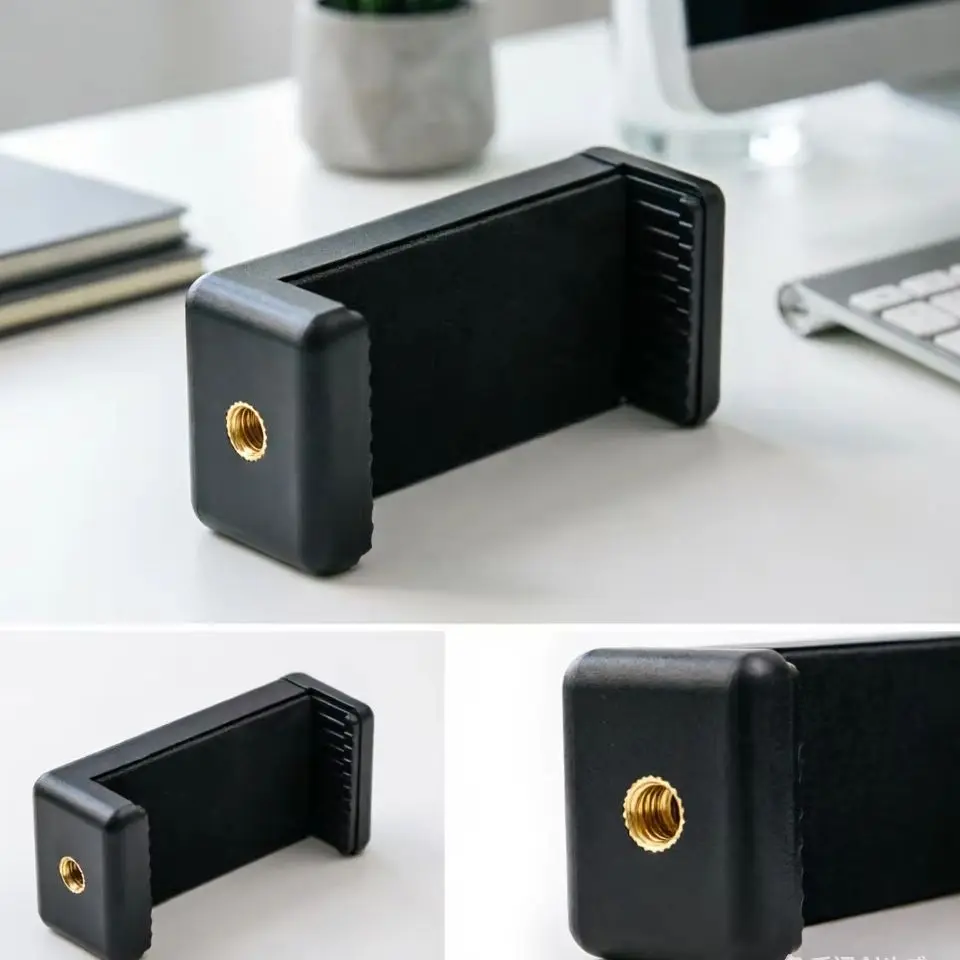 1Pcs Universal Phone Clip Bracket Selfie Holder Phone Clip Selfie Stick Camera Desktop Tripod Fixing Clip Adapter Accessories