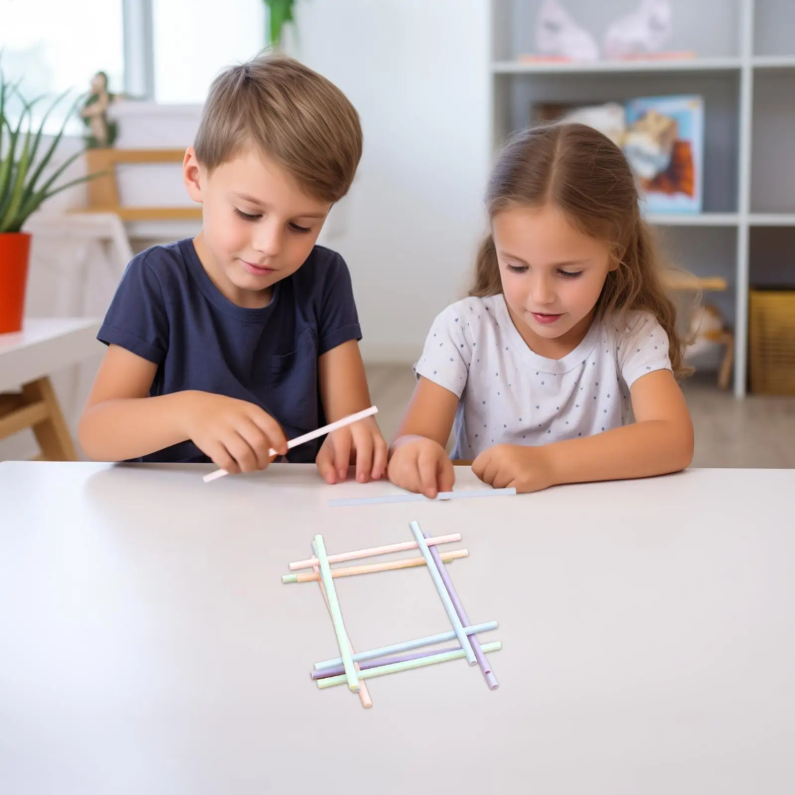 Bâtons de comptage pour enfants, 100 pièces, fournitures d'apprentissage à domicile, jouets mathématiques préscolaires, bâtons de chiffres pour garçons et filles