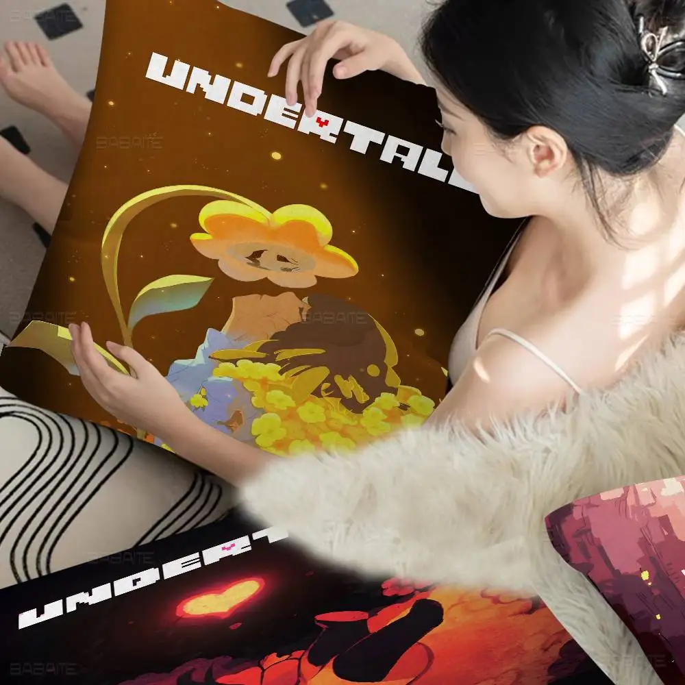 Sans U-Undertale Game Pillow Cover for Bedroom Room and Living Room Sofa Decorative Cushion Cover